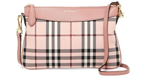 Pre Loved Burberry Small Banner Crossbody Bag in Pink 